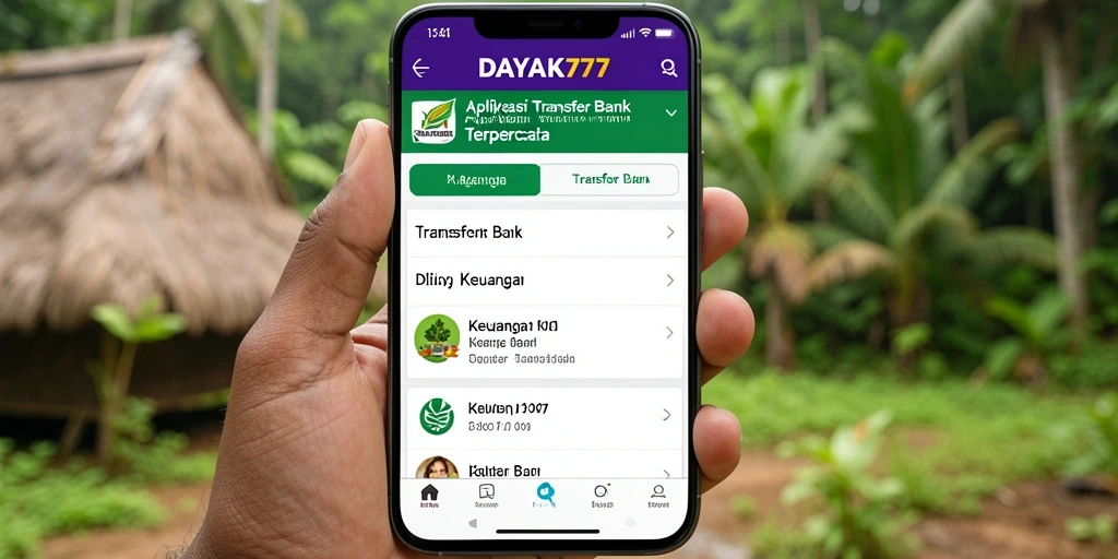Antarmuka aplikasi Transfer Bank yang sederhana dan efisien.