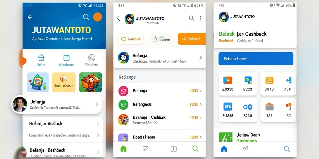 Antarmuka JUTAWANTOTO menampilkan fitur cashback yang menarik dan informatif.
