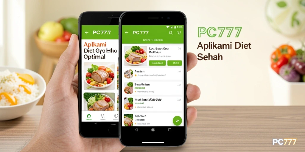 Tampilan antarmuka aplikasi Diet Sehat yang menarik dan mudah digunakan.
