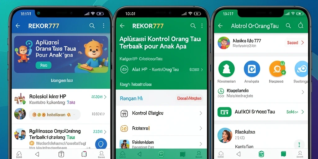 Antarmuka REKOR777 menampilkan fungsi kontrol orang tua secara jelas.