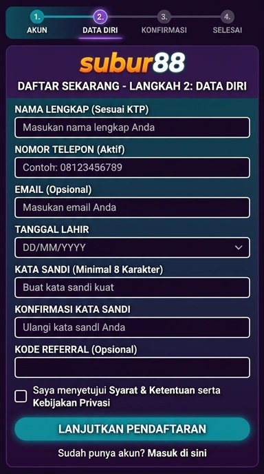 Panduan Registrasi Akun Subur88 untuk Android